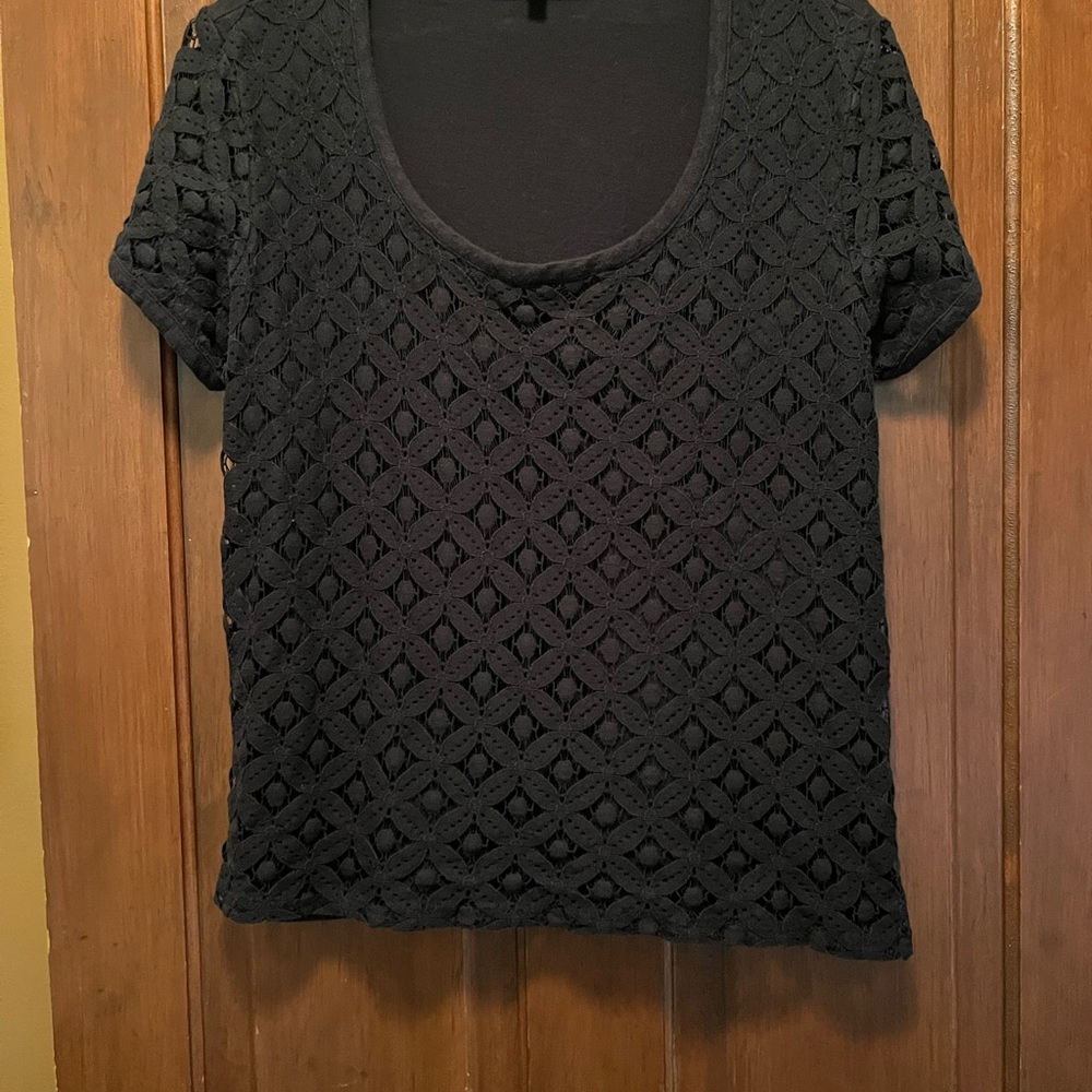 Size Xl black Jones New York scoop neck top